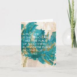 Een moeder is ze die... kaart