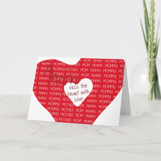 Een moeder... kaart (Voorkant)