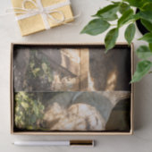 Een moeder kip met haar kip tissuepapier (Geschenk)