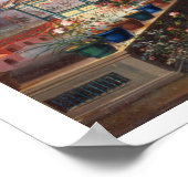 Een moeder met haar kinderen in een chinese tuin,  poster (Hoek)