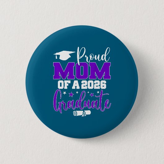 Een Moeder Senior Trotse Moeder Klas Ronde Button 5,7 Cm (Voorkant)