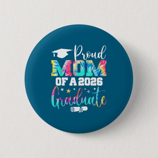 Een Moeder Senior Trotse Moeder Klas Ronde Button 5,7 Cm (Voorkant)