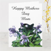 Een MOEDERDAG-BERICHT NAAR MOM-kaart Kaart (Gele Bloem)