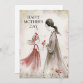 Een Moederdag cadeau in Bloom Mother Day Kaart (Voorkant / Achterkant)