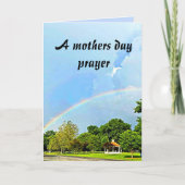 Een MOEDERDAG GEBEDskaart Kaart (Voorkant)