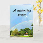 Een MOEDERDAG GEBEDskaart Kaart (Gele Bloem)