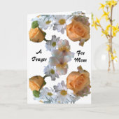 Een MOEDERDAG GEBEDskaart Kaart (Gele Bloem)