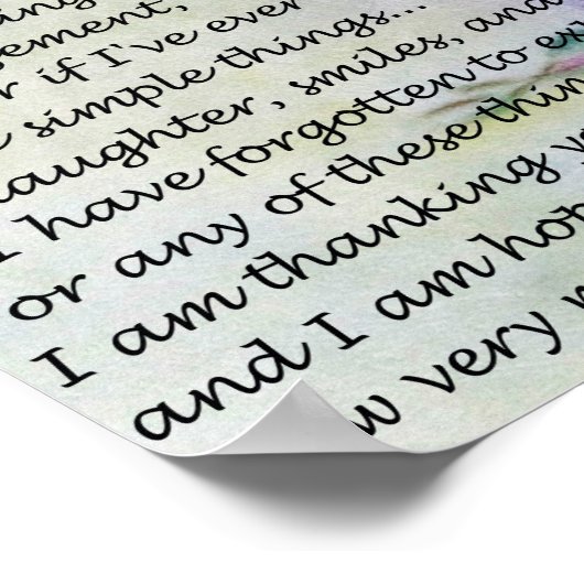 Een Moederdag gedicht Poster (Hoek)