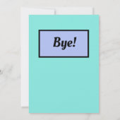 Een Moederdag. Kaart (Achterkant)