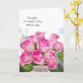 Een Moederdag Kaart voor een dochter (Gele Bloem)