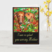 Een moederdag van de Tekkel Kaart (Gele Bloem)