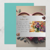 Een Moederdag wens Feestdagenkaart (Voorkant / Achterkant)