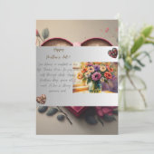 Een Moederdag wens Feestdagenkaart (Staand voorkant)