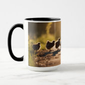 Een moederkip en haar kuikens mok (Links)