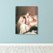 Een moederliefde, 1839 canvas afdruk (Insitu (Houten vloer))