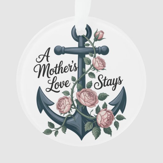 Een Moederliefde Blijft Ornament (voorkant)
