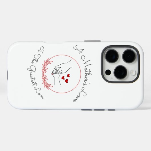 Een moederliefde Case-Mate iPhone case (Achterkant (horizontaal))