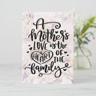 Een moederliefde feestdagenkaart