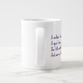 Een moederliefde grote koffiekop (Achterkant)