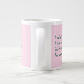 Een moederliefde grote koffiekop (Achterkant)