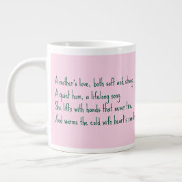 Een moederliefde grote koffiekop