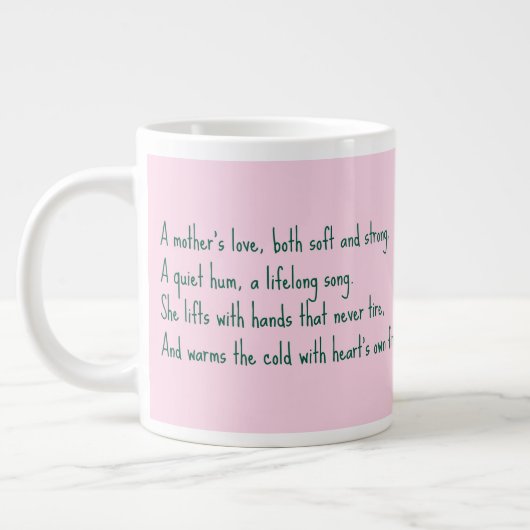 Een moederliefde grote koffiekop (Links)