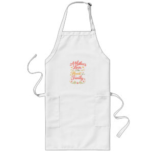 Een Moederliefde Hart Familie Keuken Schort Cadeau