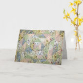 Een moederliefde is een Patchwork of Love Kaart (Gele Bloem)