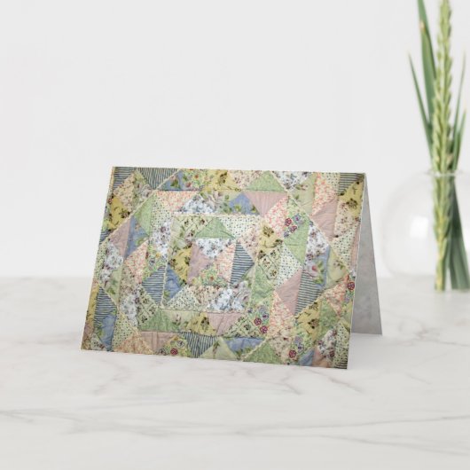 Een moederliefde is een Patchwork of Love Kaart (Voorkant)