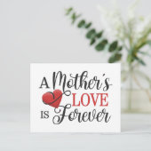 Een moederliefde is voor altijd citaat | BRIEFKAAR Briefkaart (Staand voorkant)