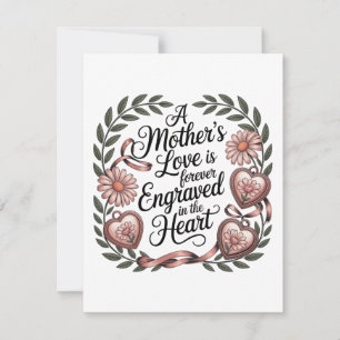 Een Moederliefde Is Voor Altijd Geprent In Het Har Notitiekaartje