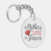 Een moederliefde is voor eeuwig citaat | SLEUTELHA Sleutelhanger (Voorkant Links)