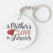 Een moederliefde is voor eeuwig citaat | SLEUTELHA Sleutelhanger (Achterkant)