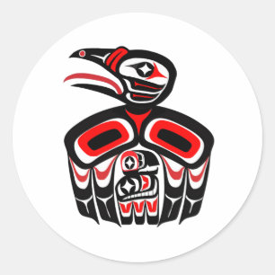 Een moederliefde ronde sticker