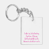 Een moederliefde sleutelhanger (Voorkant Links)