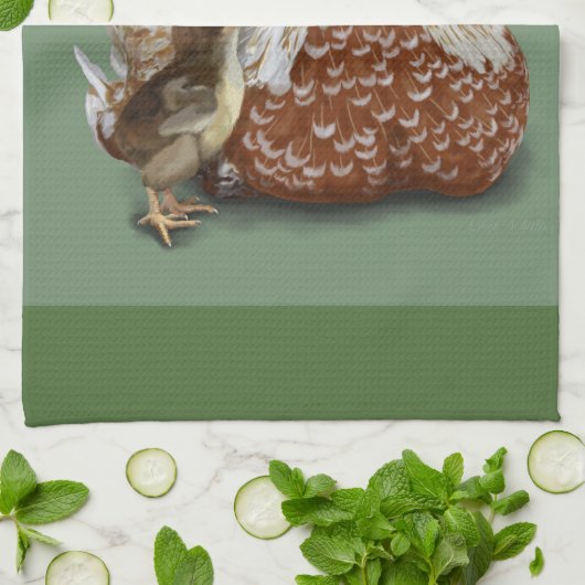 Een moederliefde theedoek (Gevouwen)