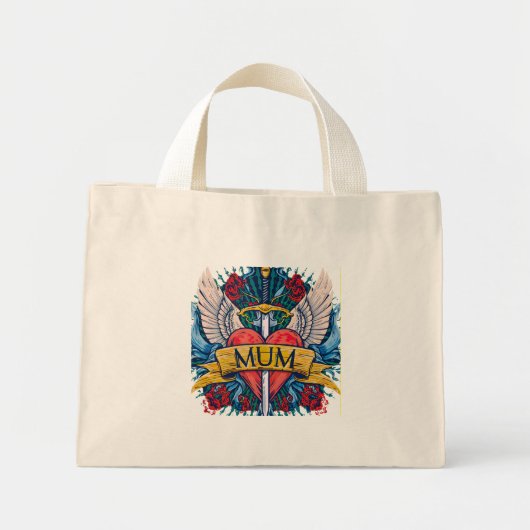 Een Moeders Eeuwige Liefde-MUM Mini Tote Bag (Voorkant)
