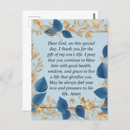 Een Moeders Gebed voor haar Zoon Briefkaart