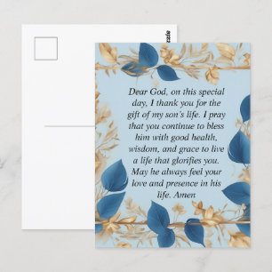 Een Moeders Gebed voor haar Zoon Briefkaart