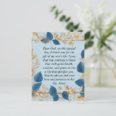 Een Moeders Gebed voor haar Zoon Briefkaart (Staand voorkant)