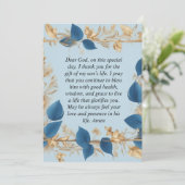 Een Moeders Gebed voor haar Zoon Feestdagenkaart (Staand voorkant)