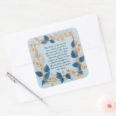 Een Moeders Gebed voor haar Zoon Vierkante Sticker (Envelop)