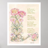 Een moeders gedicht poster (Voorkant)