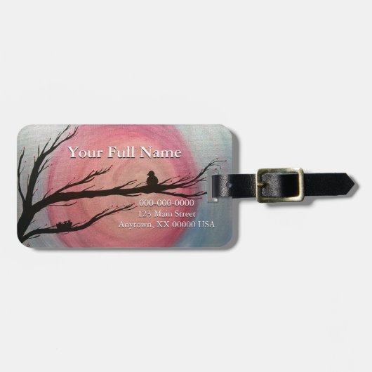 Een moeders horloge aanpasbare bagage label (Voorkant horizontaal)