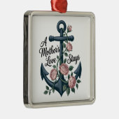Een moeders liefde blijft metalen ornament (Rechts)