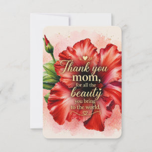 Een moeders liefde Bloemrijke Moederdag Kaart