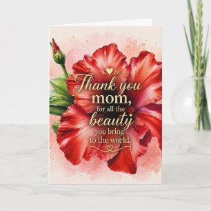 Een moeders liefde Bloemrijke Moederdag Kaart