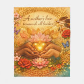 Een moeders liefde — fleece deken (Voorkant)