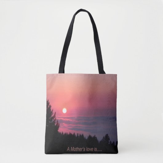 Een moeders liefde is.... tote bag (Voorkant)