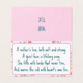 Een Moeders Liefde  Kaart (Buitenkant ongevouwen)